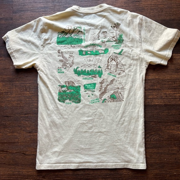 Men's Parks Project T-Shirt Yellow Nature S Vanlife Camp Desert USA BOHO Climb - Picture 1 of 12